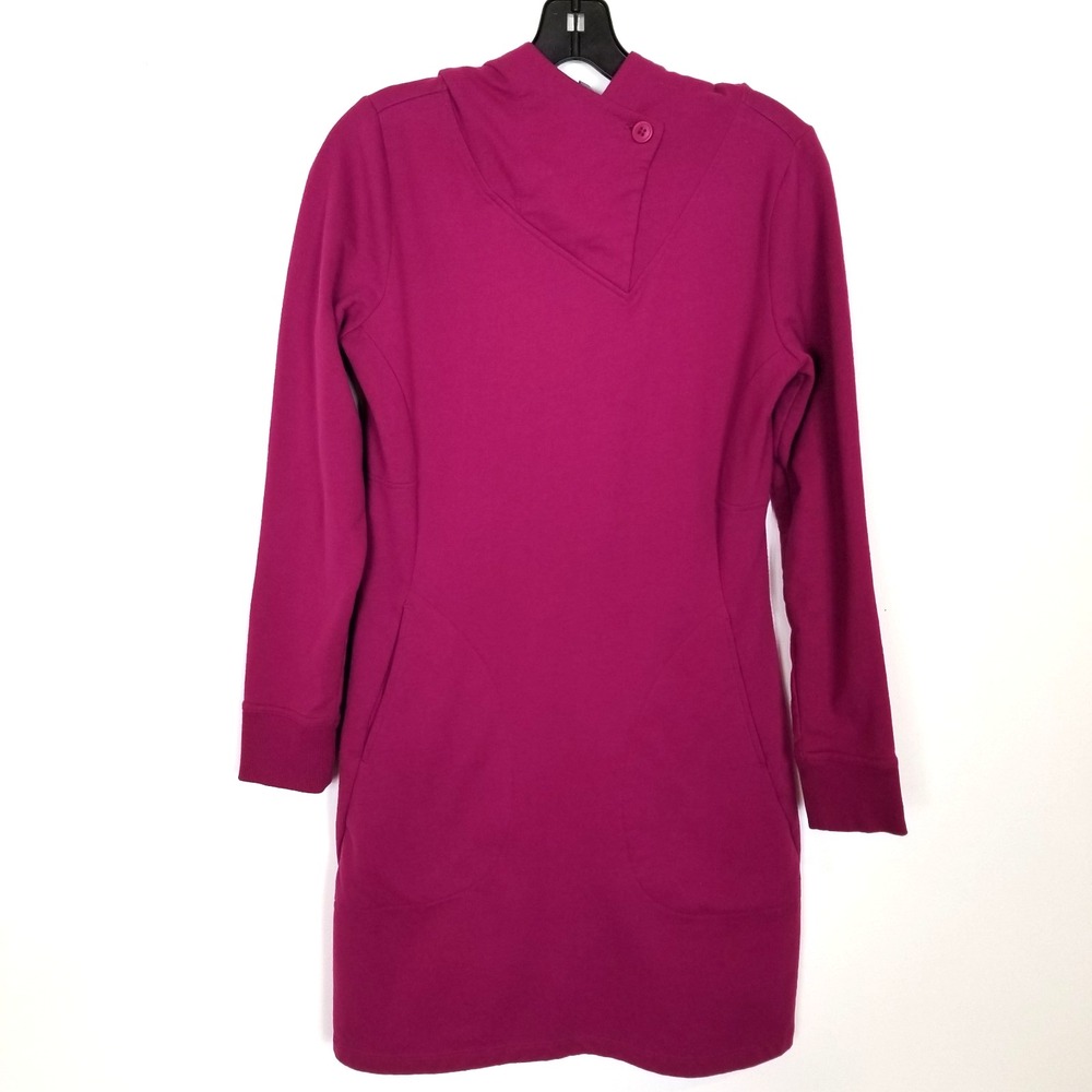 Toad&Co Women Tendresse Hooded Athletic Dress Sz S Pink Organic Cotton Outdoor